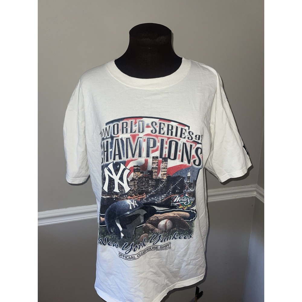 Vintage Starter NEW YORK YANKEES Shirt Large 1998 World Series CLUBHOUSE Shirt